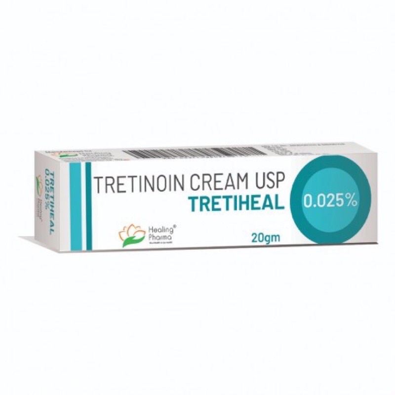 Kem giảm mụn tretinoin Tretiheal 0.025-0.1 giảm mụn se khít chân lông,da căng bóng  DƯỢC MỸ PHẨM SPA