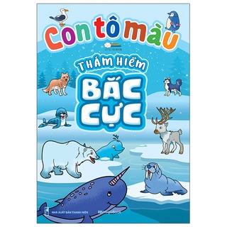 Sách con tô màu - thám hiểm bắc cực