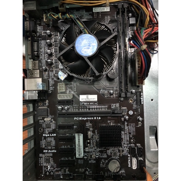 Combo main h81 + chip + ram cho ae đào coin