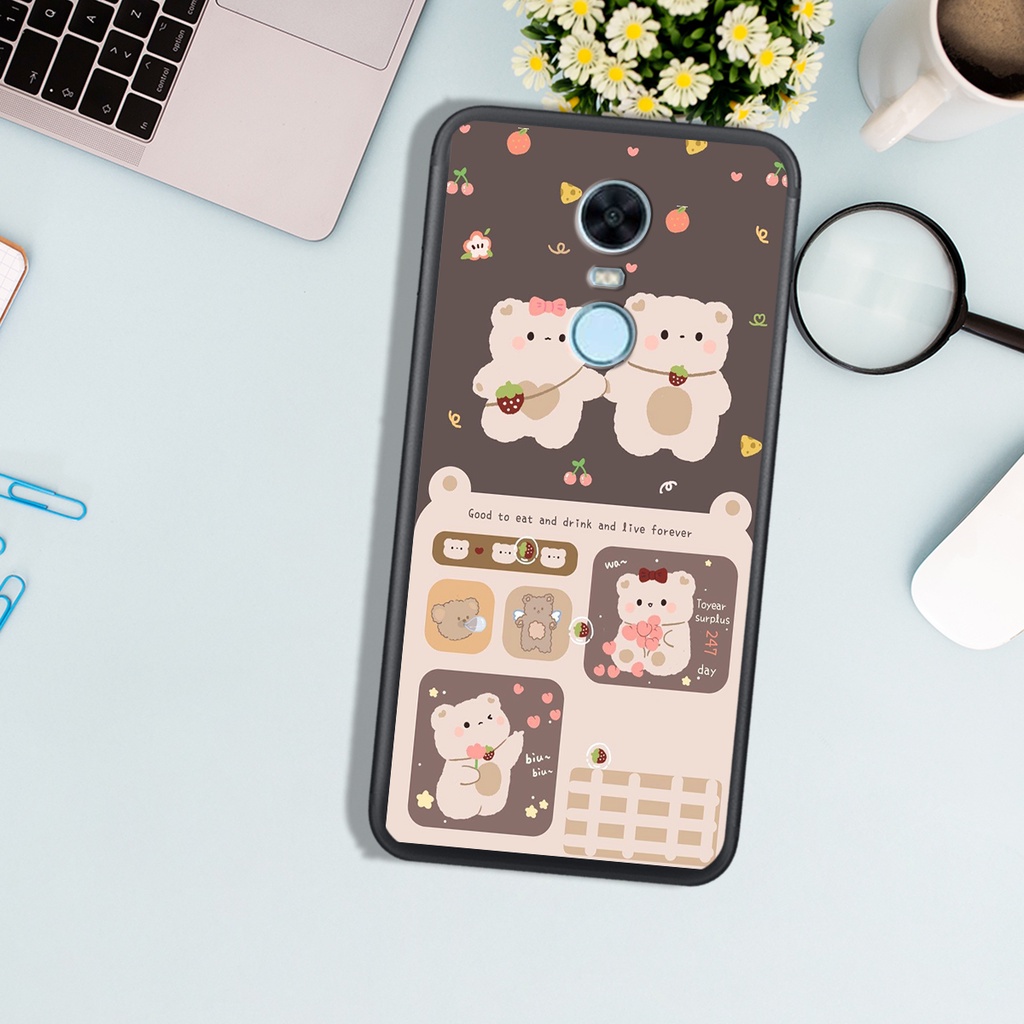 ỐP LƯNG  XIAOMI REMDI 5 - REDMI 5 PLUS ,IN HÌNH GẤU BEAR DỄ THƯƠNG, BỀN ĐẸP.