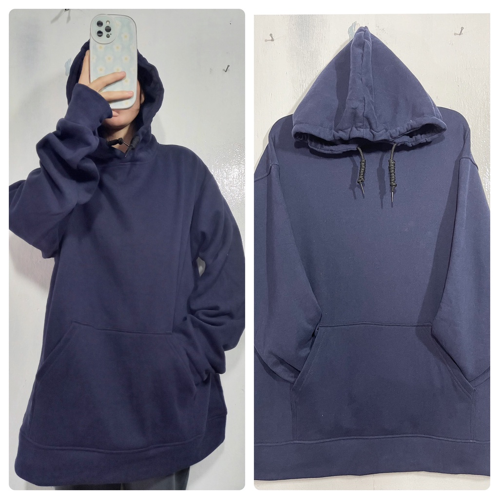 Áo khoác hoodie trơn nam UNISEX 2022 vải nỉ lót bông dày dặn form áo rộng