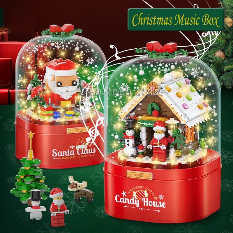 Bộ lắp ghép lego hình ông già noel/người tuyết giáng sinh