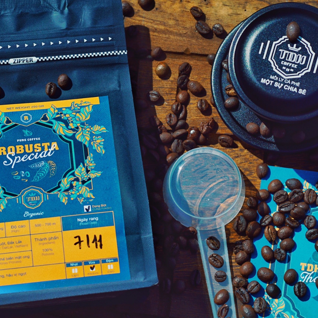 Cà Phê Robusta Dak Lak. 100% Cà Phê Nguyên Chất Rang Mộc, Giảm Cân Không Chất Bảo Quản- TDH Coffee TDH02 | BigBuy360 - bigbuy360.vn