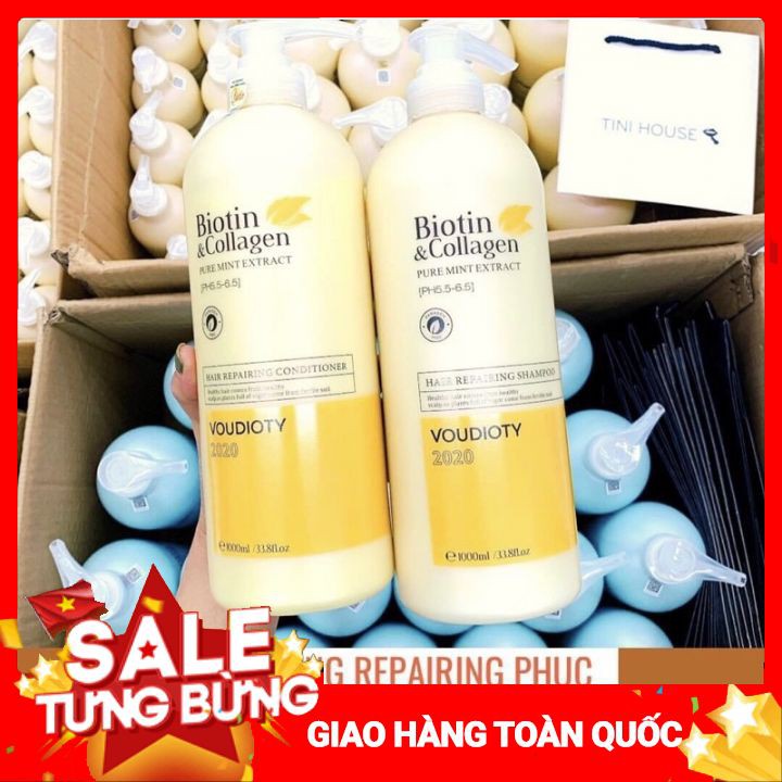 Dầu Gội Dầu Xả Biotin Collagen Vàng - Xanh lá - Xanh dương 500ml - 1000ml ⚜️Hàng Chính Hãng⚜️