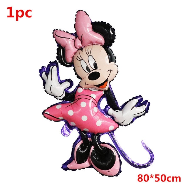 Bong bóng tráng nhôm hình chuột Mickey Minnie Disney dễ thương