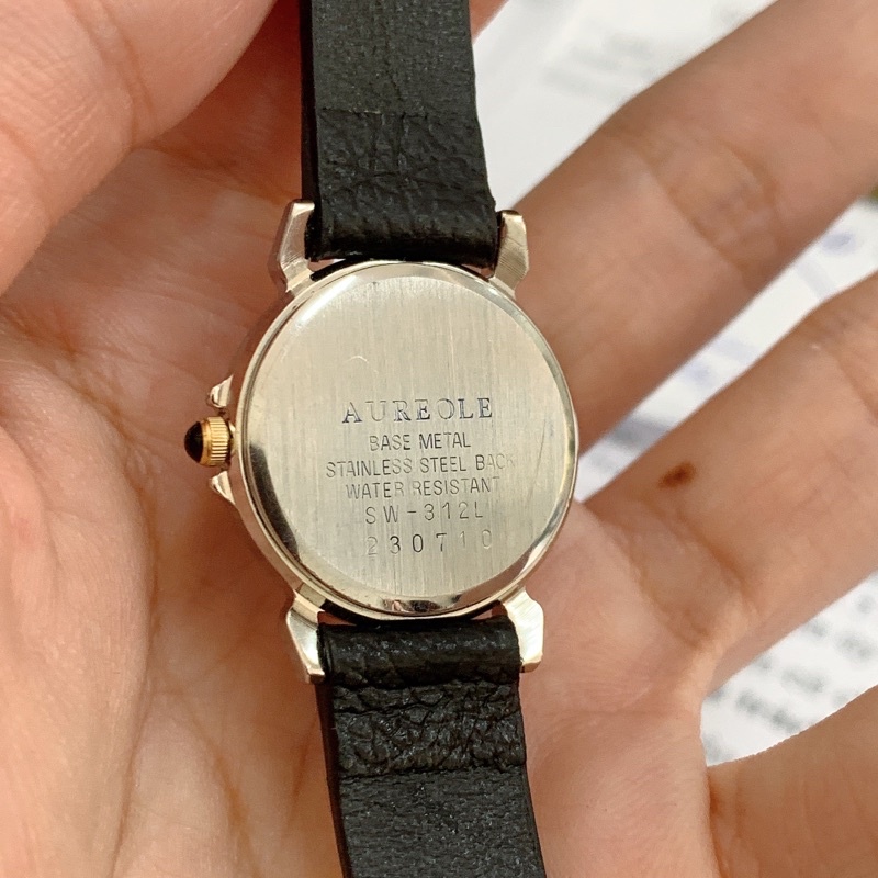 Đồng hồ si nữ hiệu Aureole, máy Thuỵ Sỹ, khoá rin, độ mới cao