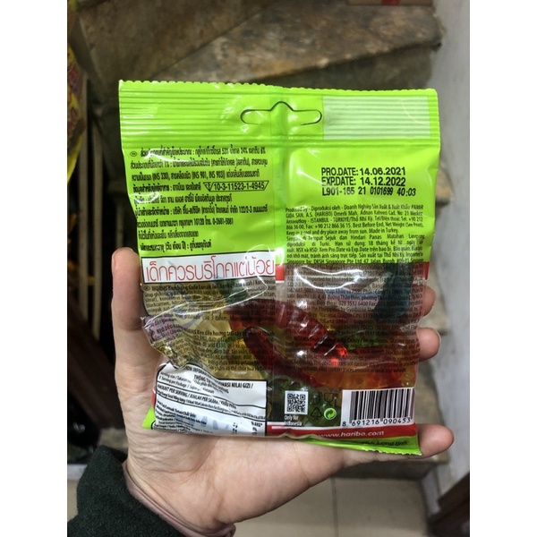 Haribo Worm Kẹo Dẻo Hình Con Rắn Snake