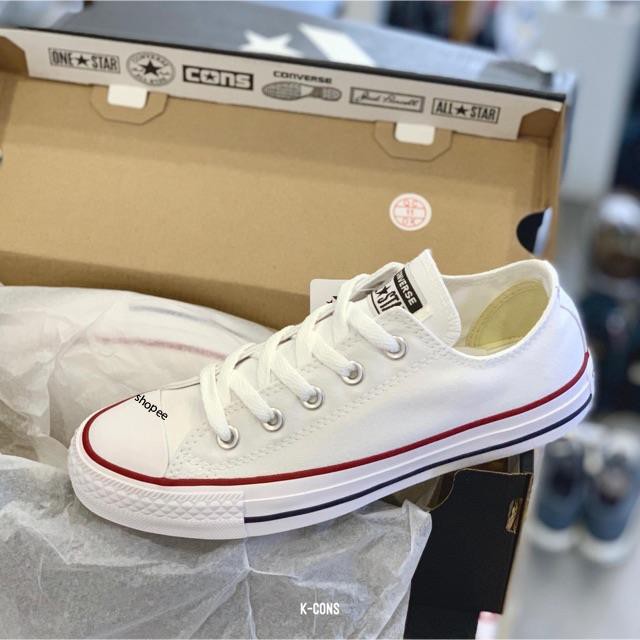 Chuck Taylor Converse Classic White | Giày Converse Trắng Viền Đỏ