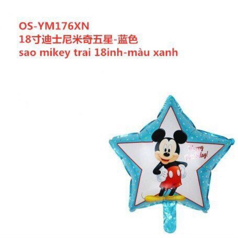 Bóng sinh nhật cho bé hình chuột đẹp bánh kem tim sao