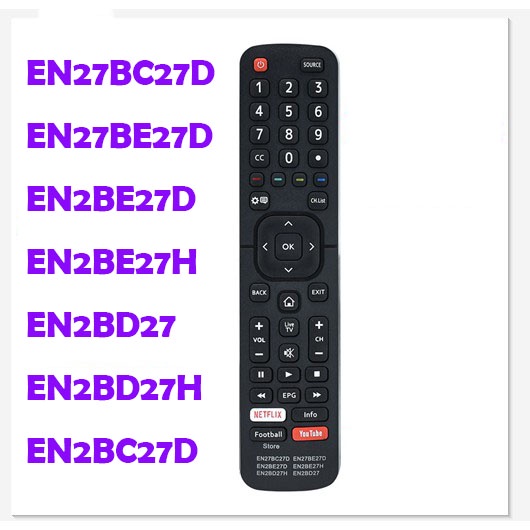 HISENSE Điều khiển từ xa cho Dévant Hisense EN27BC27D EN2BE27D EN2BE27H EN2BD27 EN2BD27H EN2BC27D DE