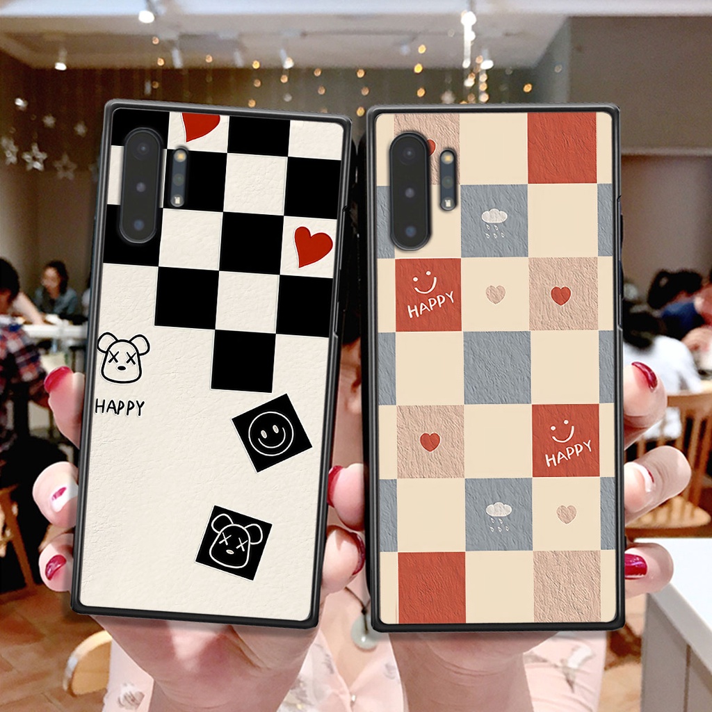 Ốp Samsung Note 10 Lite caro trái tim cá tính, thời trang siêu đẹp, siêu phong cách