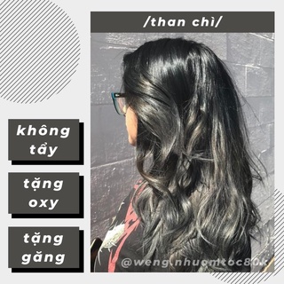 Thuốc Nhuộm Tóc Màu Than Chì | Lên Từ Nền Nâu Không Tẩy