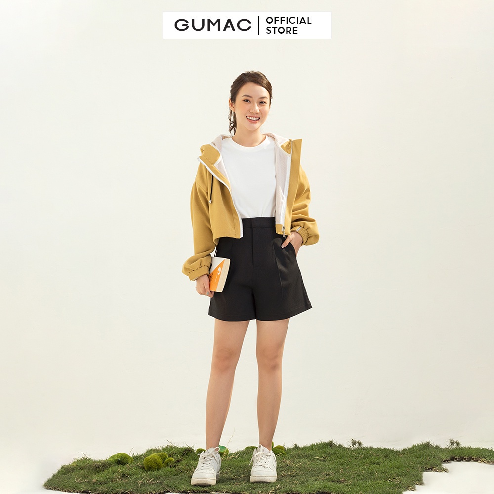 [Mã WABRGU99 giảm 12% đơn 99K] Quần short nữ xếp ly thời trang GUMAC QC03062