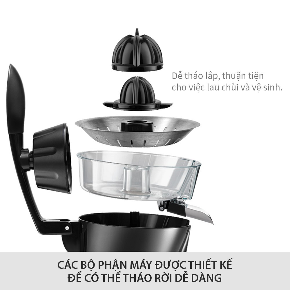 [BH 12 Tháng] Máy vắt cam Handle Citrus Juicer Lock&amp;Lock EJJ256BLK Màu đen