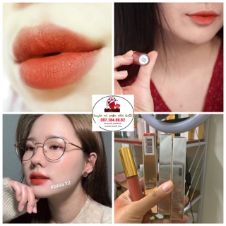 Son kem lì Bbia last velvet lip tint màu cam cháy màu 12