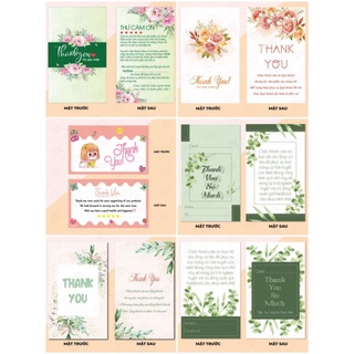 100 Phiếu Cám Ơn, Cardvisit (In 2 mặt cán màng lụa)