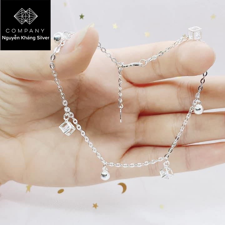 MỘT SỐ MẪU LẮC CHÂN BẠC NỮ HÌNH LẬP PHƯƠNG VÀ QUẢ CẦU NHỎ
