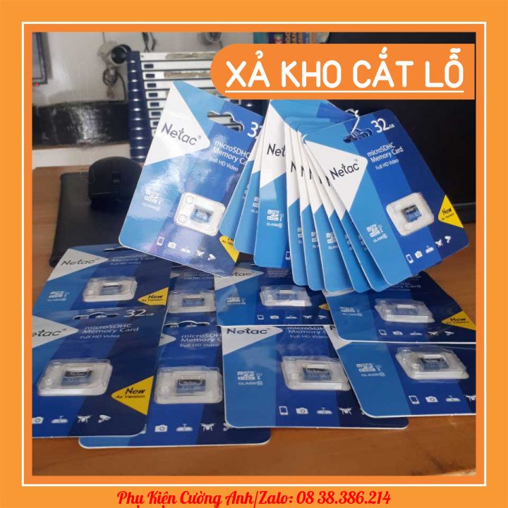 Thẻ nhớ tốc độ cao Netac class 10 dung lượng 16/32/64 GB tiện dụng ( Giá sốc ) | BigBuy360 - bigbuy360.vn