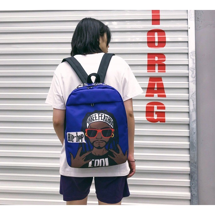 Châu Âu và Hoa Kỳ thương hiệu túi đeo vai cá tính nam thời trang hip-hop Oxford vải nữ ba lô trường trung học |