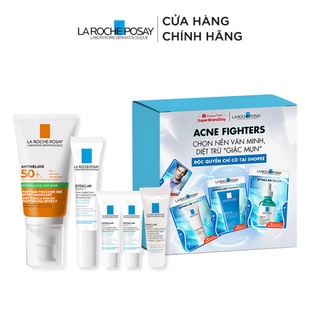 Bộ sản phẩm giảm mụn, bảo vệ da và chống nắng La Roche-Posay Anthelios Dry Touch 50ml