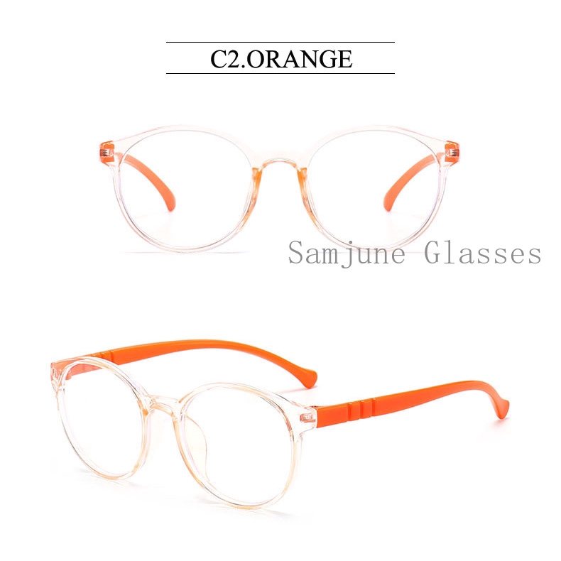 Mắt Kính Gọng Tròn Chống Ánh Sáng Xanh Cho Bé Samjune