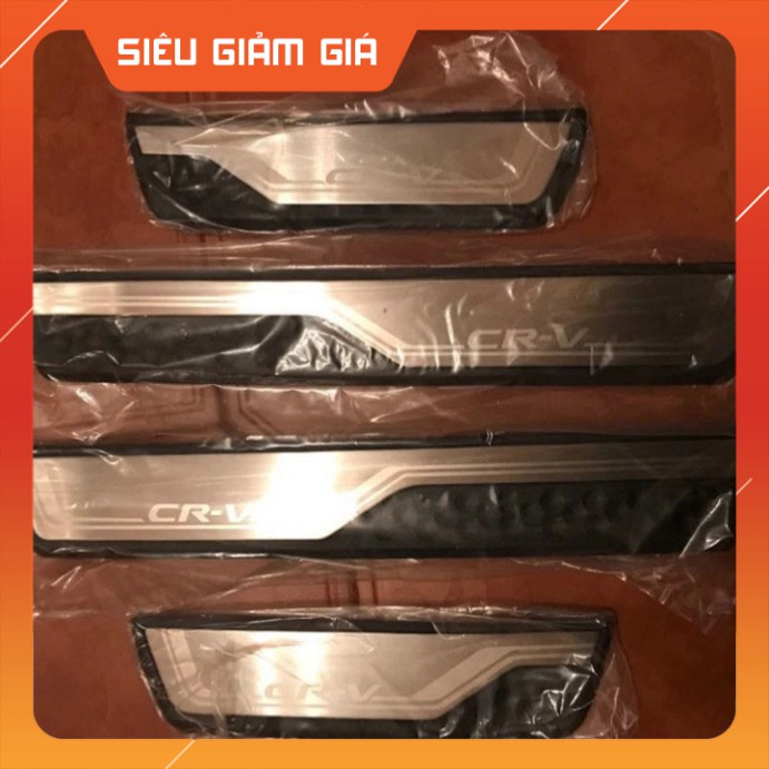 Ốp trang trí bảo vệ cửa xe Honda CRV 2018, 2019 - Bậc cửa ngoài
