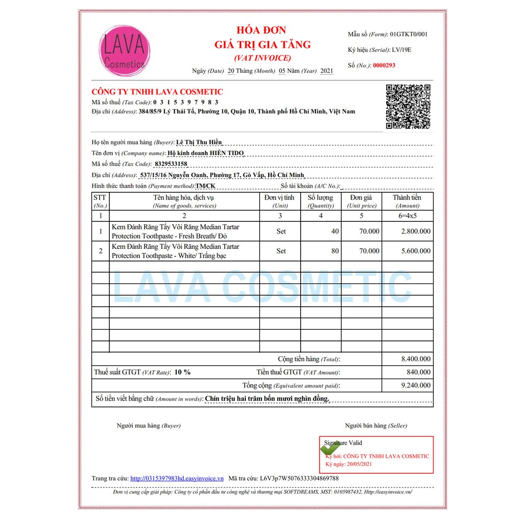 Kem đánh răng Hàn Quốc trắng răng MEDIAN DENTAL IQ 93% 120g sáng bóng NCC Shoptido