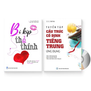 Sách - Combo 2 sách: Tuyển tập Cấu trúc cố định tiếng Trung ứng dụng + Bí kíp thả thính + DVD quà tặng