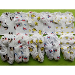 Combo 2 Set 5 bộ cotton 2c cho bé