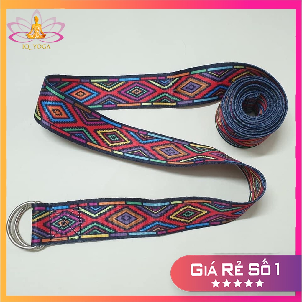 Dây hỗ trợ tập yoga hoa văn dài 2,5m cao cấp
