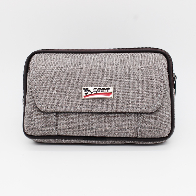 Túi Đeo Hông Đựng Điện Thoại Bằng Vải Canvas Tiện Dụng