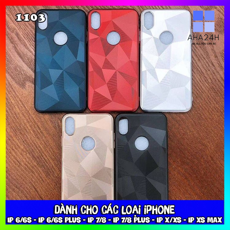 ỐP LƯNG IPHONE HỌA TIẾT HÌNH KHỐI ĐỦ DÒNG MÁY - ỐP DẺO (6/6 PLUS/6S/6S PLUS/7/7 PLUS/8/8 PLUS/X/XS/XS MAX) AH1103