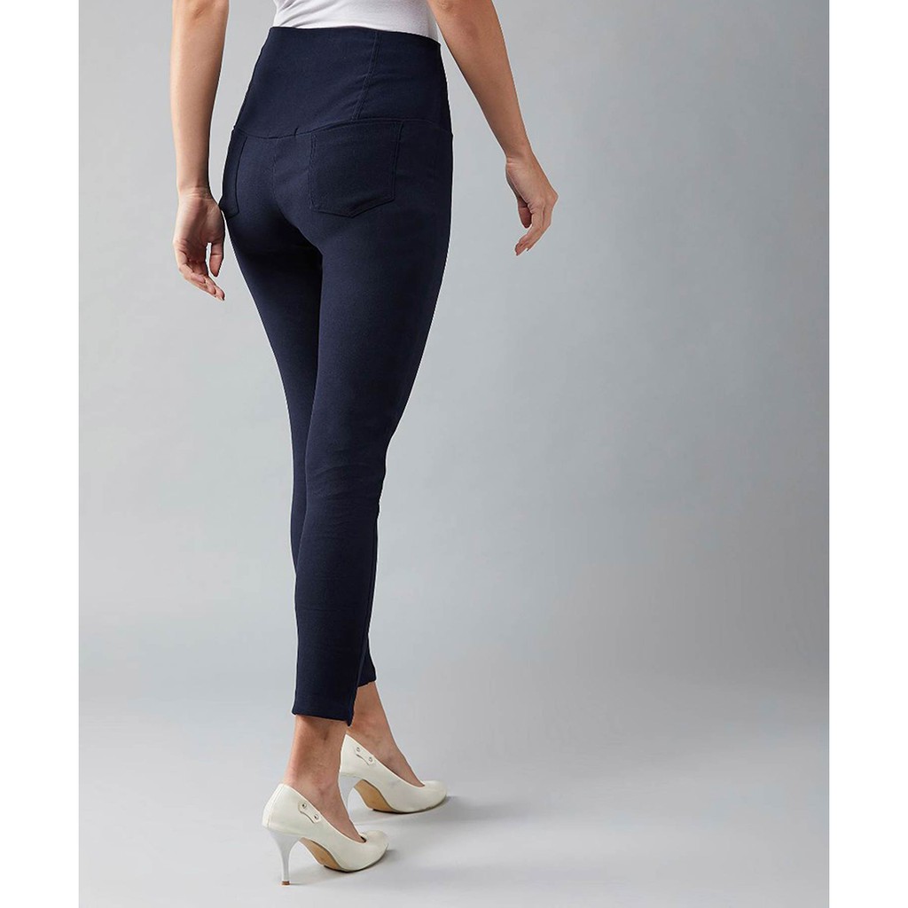 Quần Legging Nữ Bosimaz MS212 dài túi sau màu xanh navy cao cấp, thun co giãn 4 chiều, vải đẹp dày, thoáng mát.