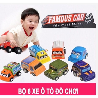 BỘ 6 ô tô đồ chơi