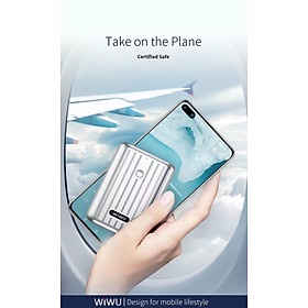 Pin Sạc Wiwu JC-08 Powertank 10000mAh Mini Powerbank Pin Dự Phòng Hỗ Trợ Sạc Nhanh - Hàng Chính Hãng - Đen