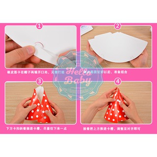 Set 5 mũ sinh nhật cho bé