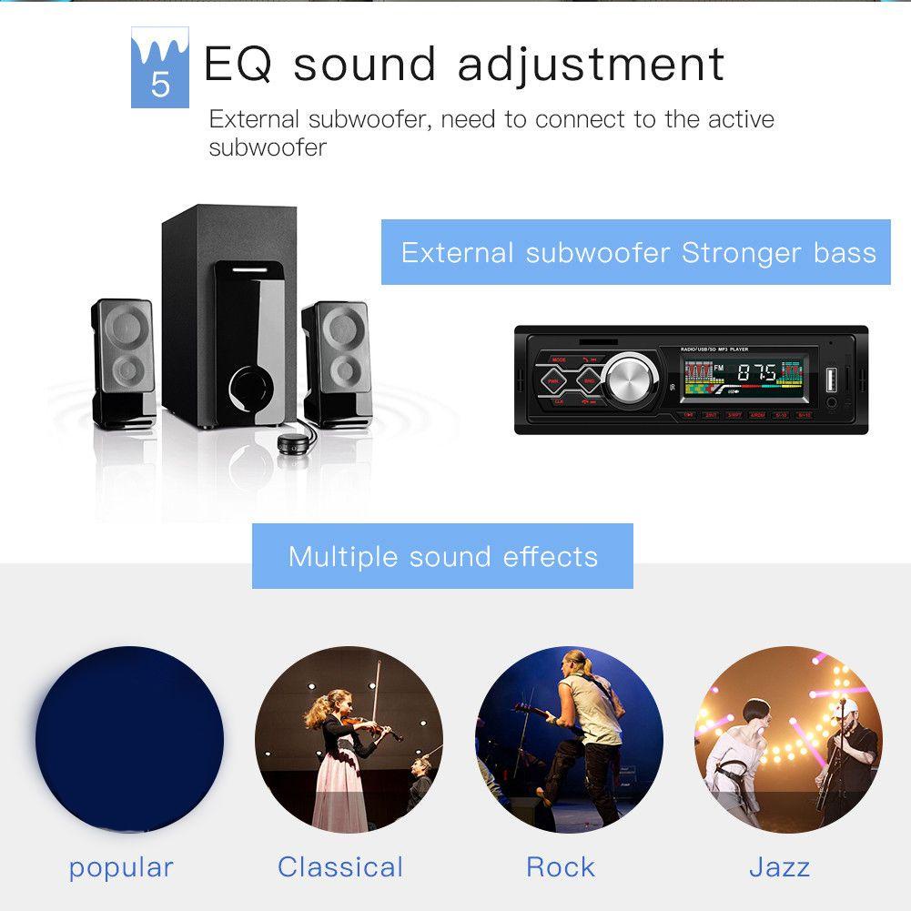 Suenin Máy Nghe Nhạc MP3 Tự Động Rảnh Tay Tích Hợp Bảng Điều Khiển Âm Thanh In-dash Đơn Vị Cho Xe