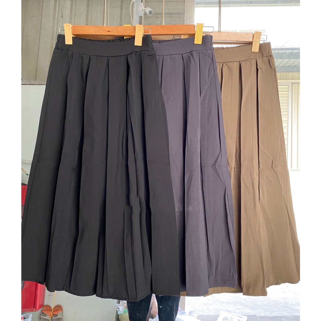 Chân Váy Dài Xếp Ly - Váy Kaki Dáng Xòe 3 màu nữ SanDi | BigBuy360 - bigbuy360.vn