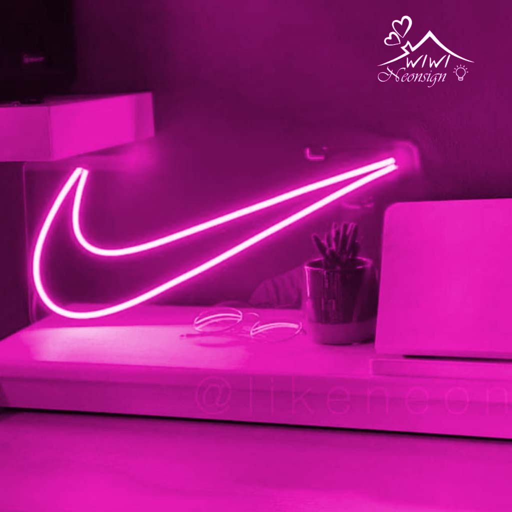 Đèn led neon nike nhiều màu giá rẻ sập sàn | size 31x14 cm | Decor trang trí phòng ngủ