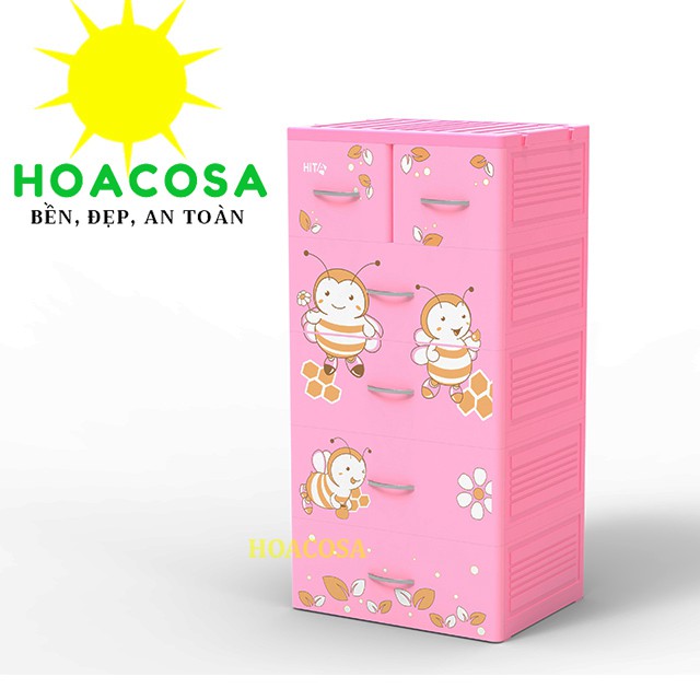 Tủ Nhựa Ngăn Kéo 5 Ngăn Hita- Nhựa Hiệp Thành, Đơn Giản, Bền, Đẹp- Đồ Gia Dụng Hoacosa