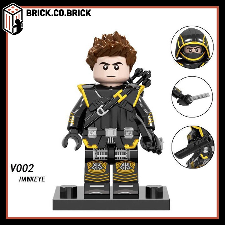 V002 - Đồ chơi lắp ráp minifigures và non lego - Nhân vật Hawkeye trong phim Siêu anh hùng Marvel