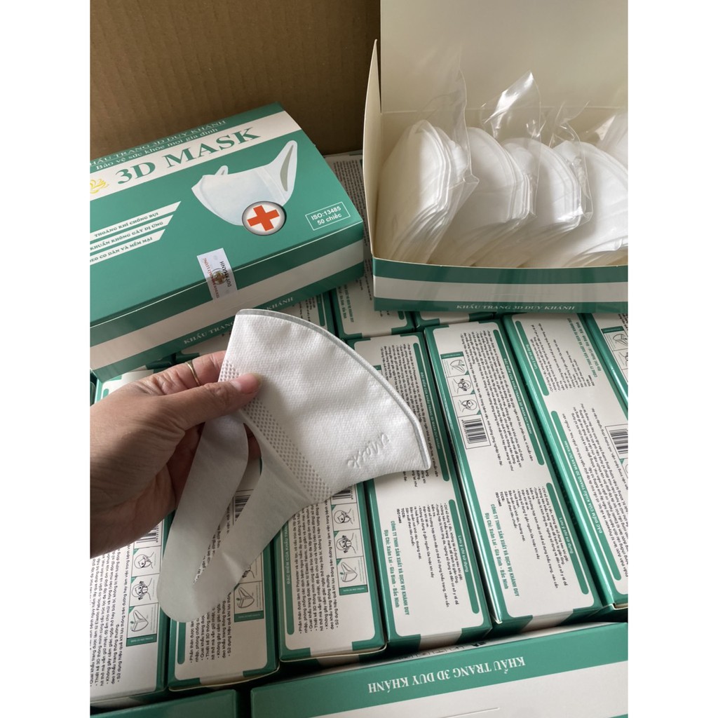 [Mã COSDAY giảm 8% đơn 150K] Khẩu trang 3D Mask công nghệ Nhật nhiều hình hộp 50 cái - Hộp khẩu trang 3D mask Duy Khánh | BigBuy360 - bigbuy360.vn
