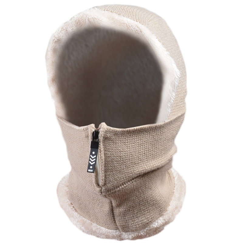 Mũ beanie Trùm Đầu Có Khóa Kéo Thời Trang Cho Nữ