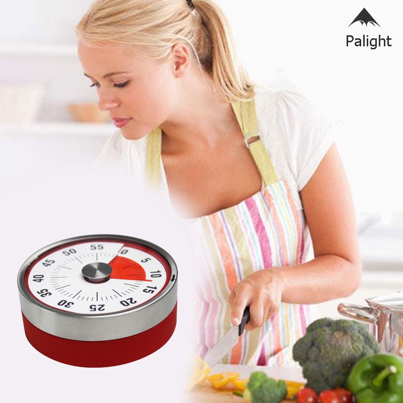 【☀palight】Kitchen Timer Magnetic Mechanical Cooking Alarm Counter Clock Manual Countdown