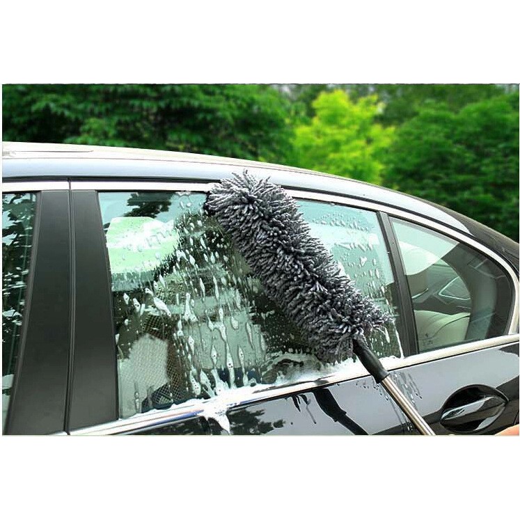 Chổi san hô cán rút gọn chuyên quét bụi rửa xe hơi, nhà cửa, văn phòng