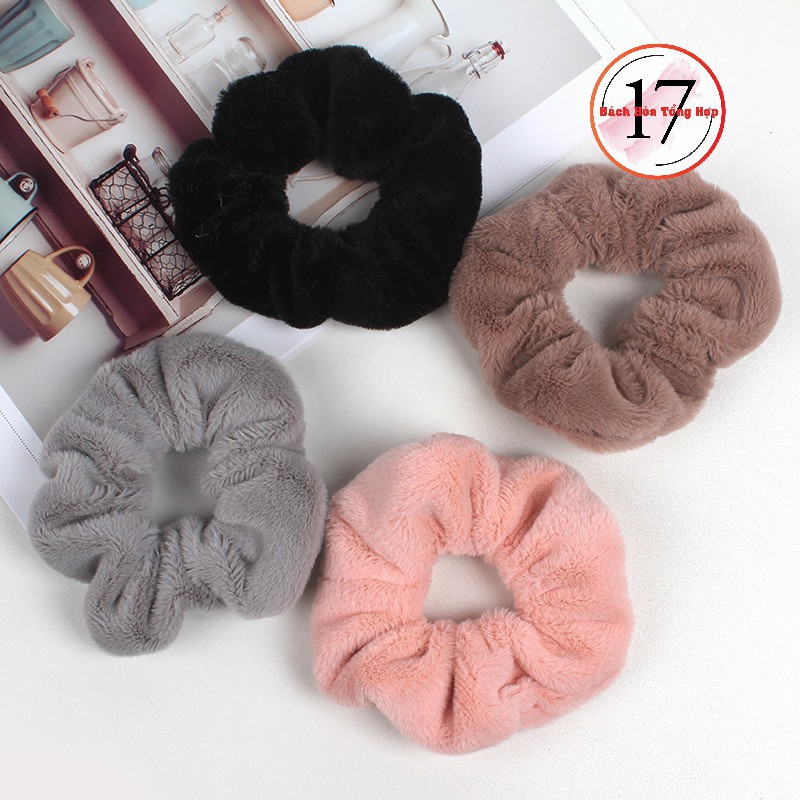 Dây cột tóc nhung Scrunchies, dây buộc tóc sang chảnh và mềm mại cho phái nữ