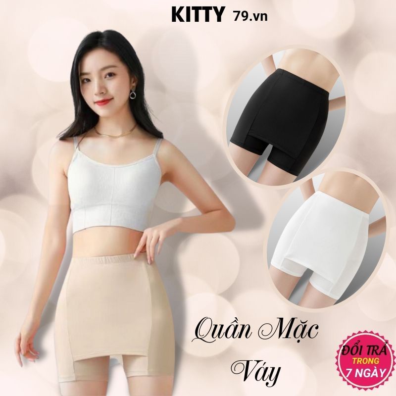 Quần Đùi Mặc Trong Váy An Toàn Thiết Kế Hai Lớp Co Giãn Thời Trang Cho Nữ KT6687