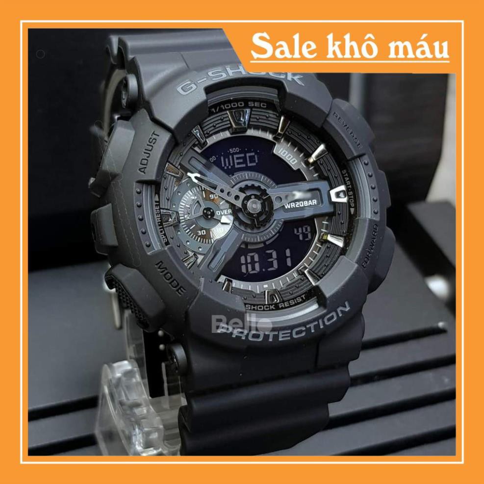 [ảnh thật] Đồng hồ thể thao nam Gshock GA110 Black