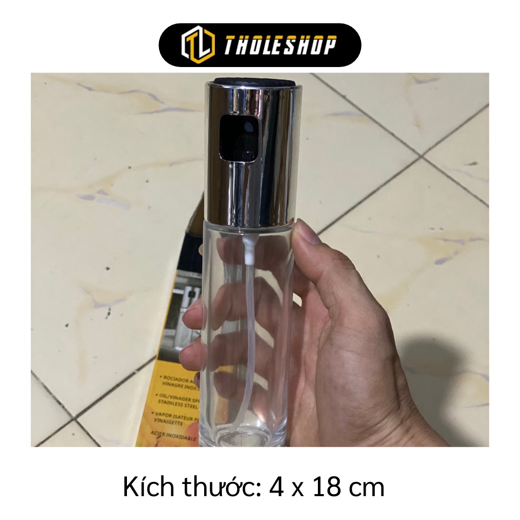 Bình đựng dầu ăn   GIÁ VỐN   Chai xịt thủy tinh đựng dầu, dấm 100ml, thiết kế thông minh, độc đáo , dễ sử dụng. 8809