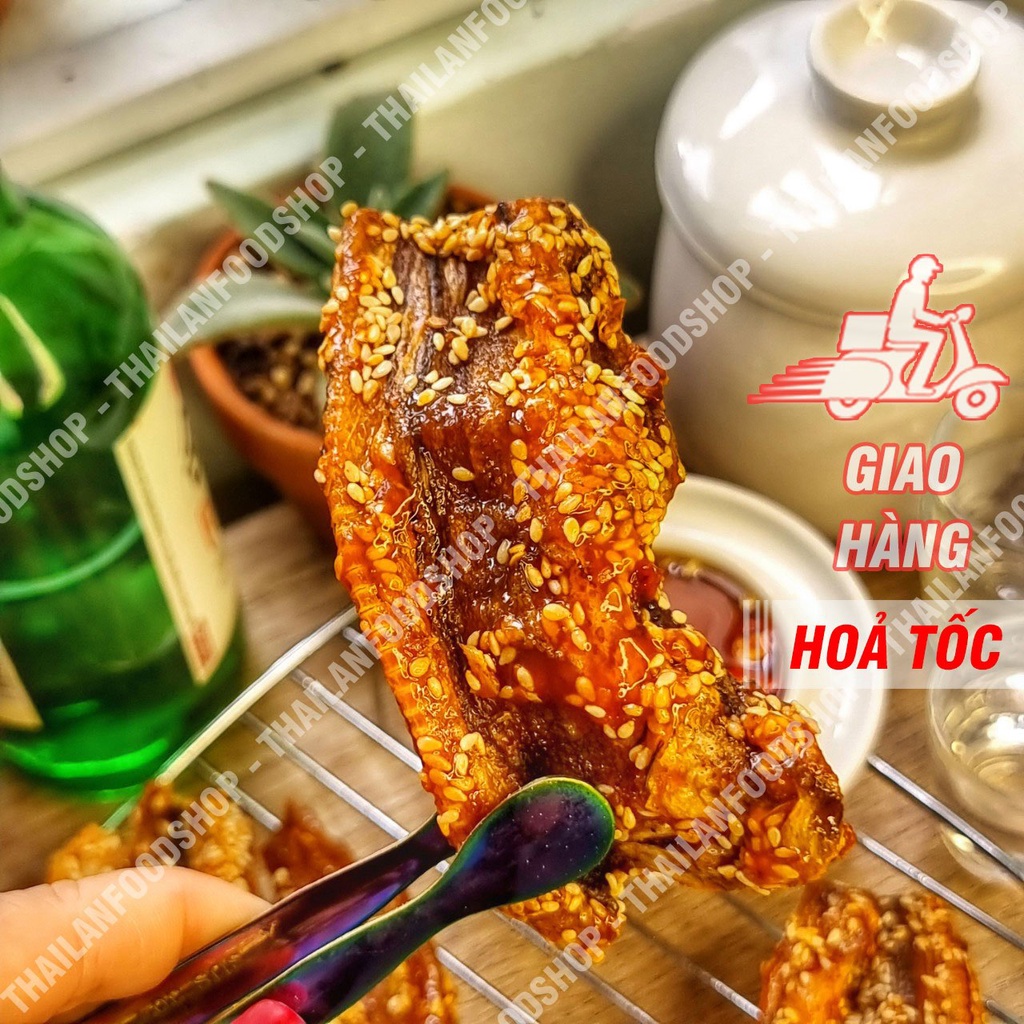 Khô Cá Khoai Sate Mè Ram Giòn Lon 250Gram